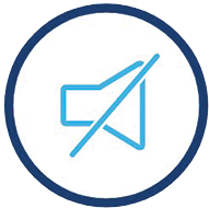 Icon representing muted sound or audio off feature.