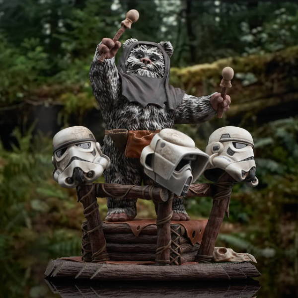 Star Wars: Return of the Jedi™ - Ewok™ Drummer Milestones Statue - Web Exclusive