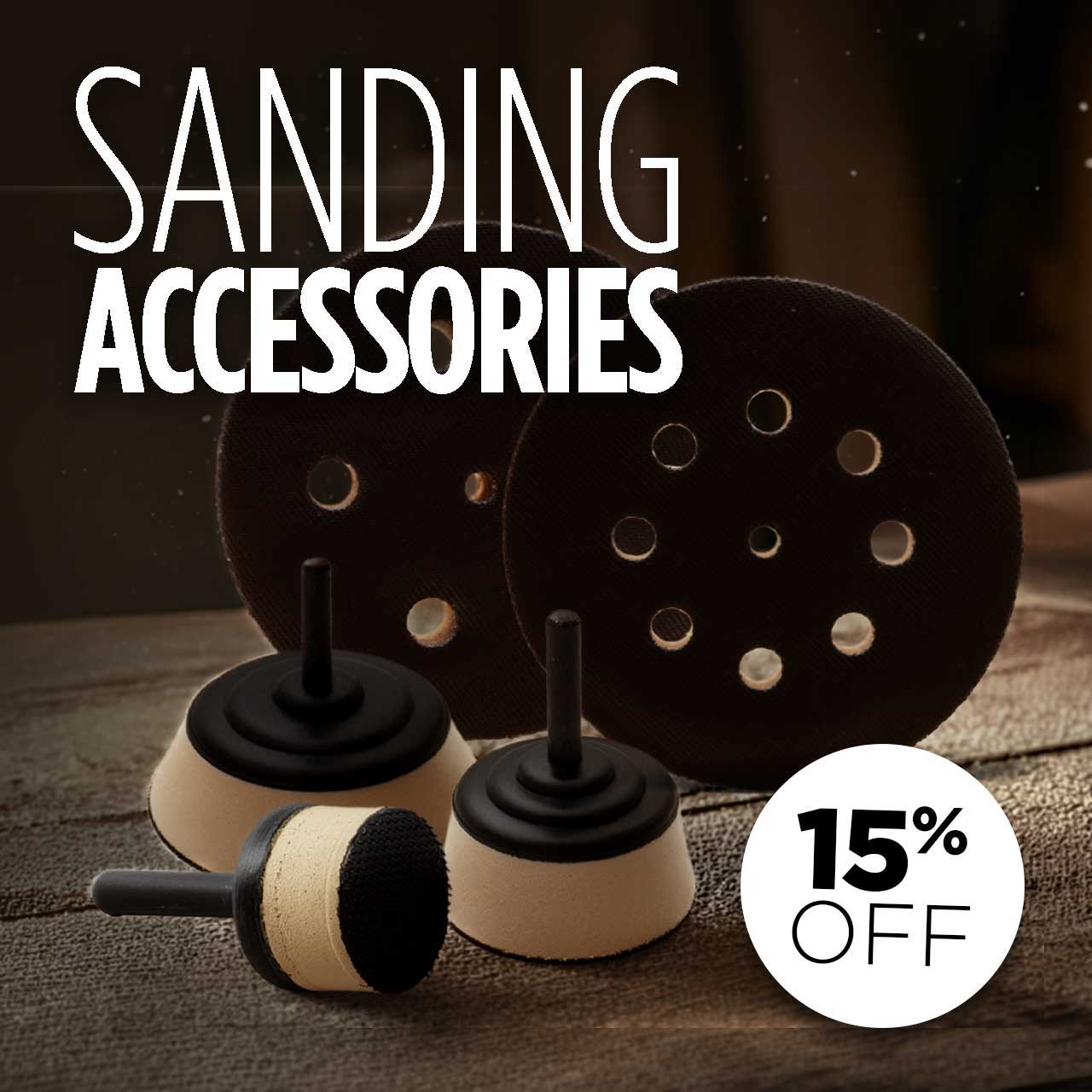 15% Off Sanding Accessories