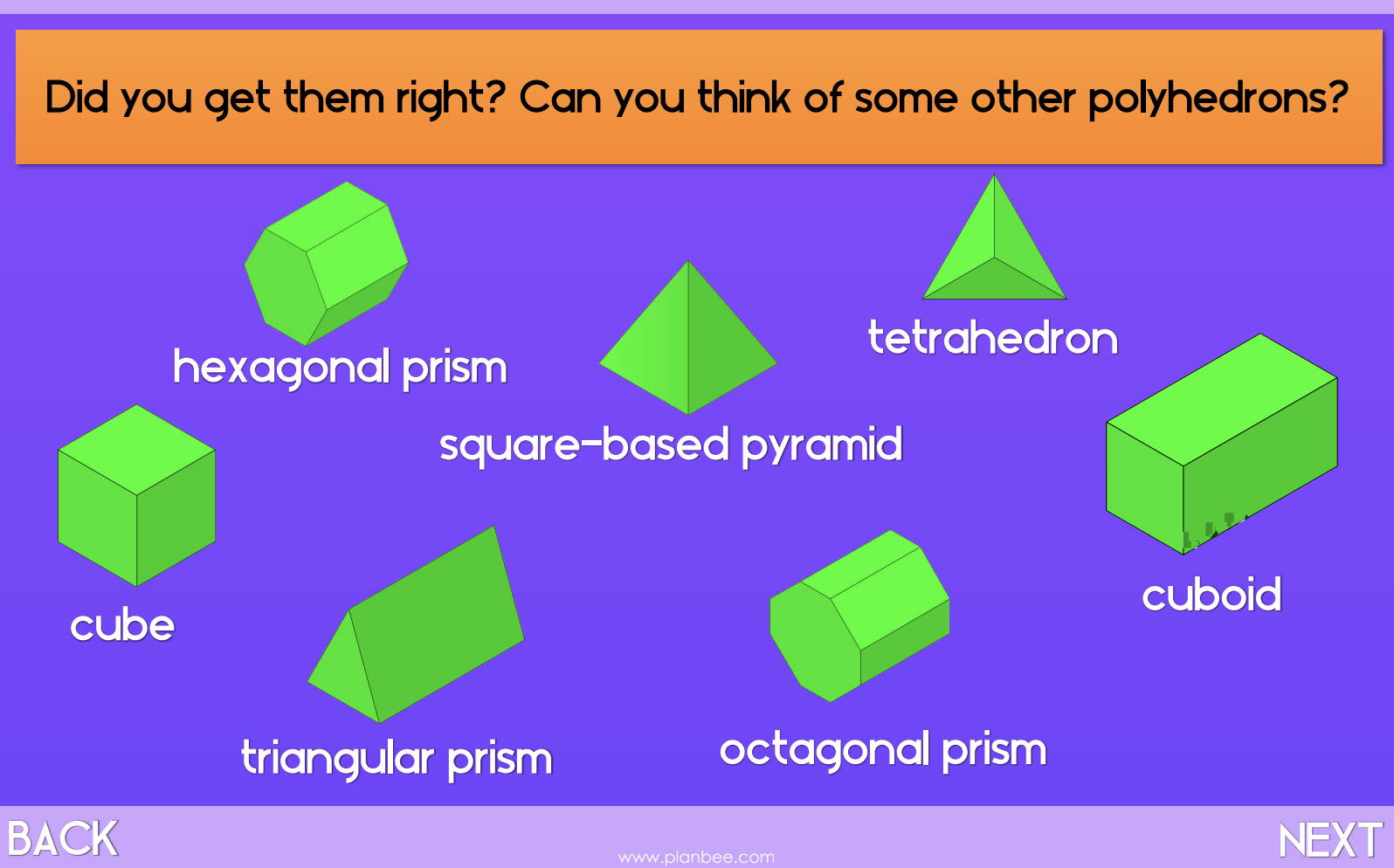 Polyhedrons Year 5 Maths lesson by PlanBee