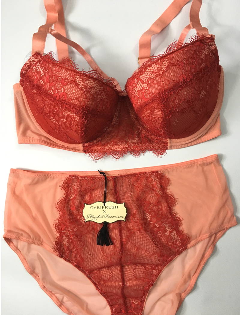 sexy red lace bra and underwear lingerie