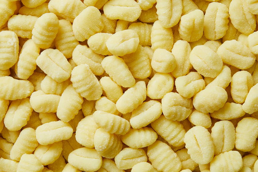 Close-up view of DeLallo gnocchi