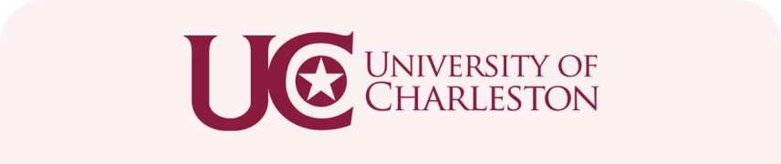 Logo of the University of Charleston with initials 