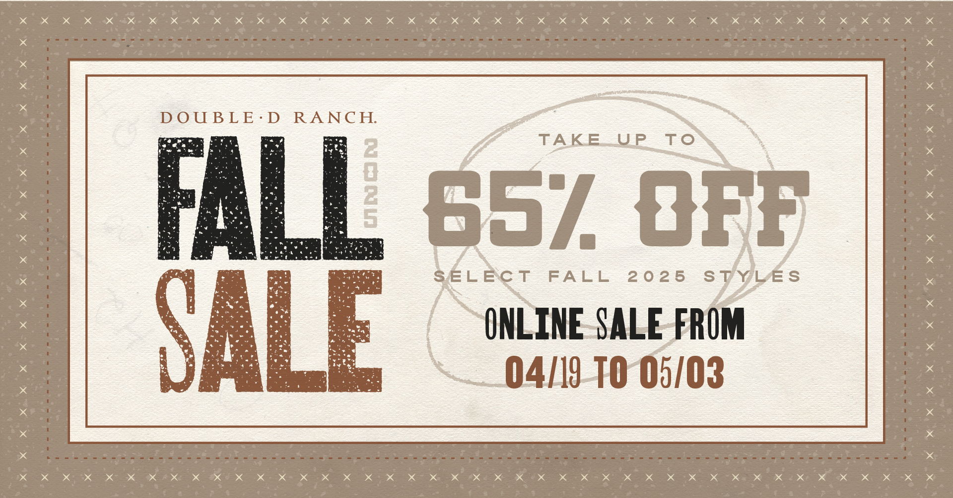 Fall Sale, Take up to 65% off select fall styles! 