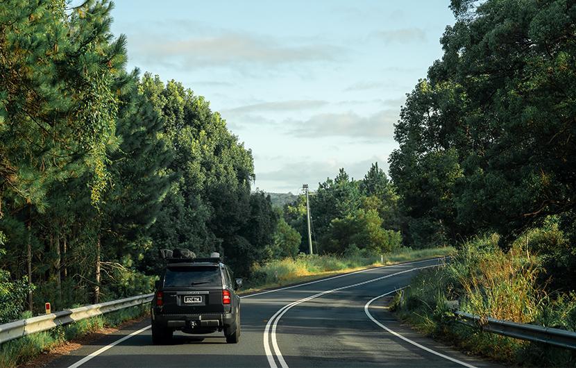A vehicle traveliing on Australian roads with Platform and accessories 