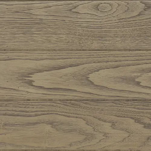 Nutmeg fiberglass color sample textured wooden surface with natural grain patterns in light brown tones.