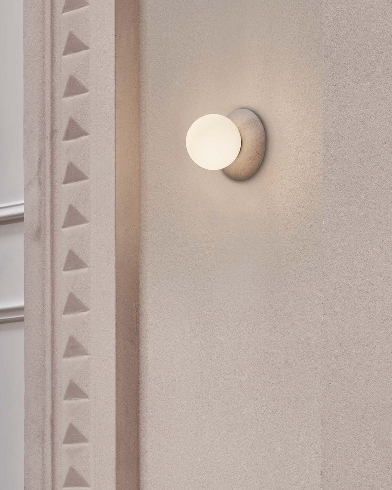 Natural Stone Orb Wall Light - Lighting Collective