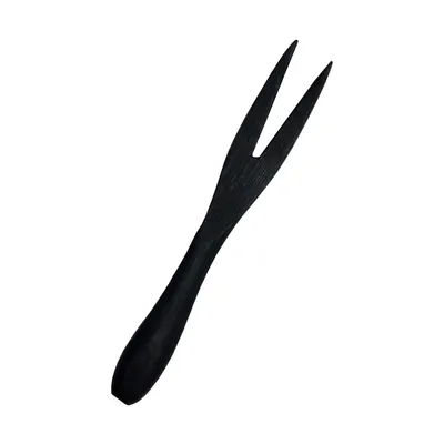 A black bamboo mini fork