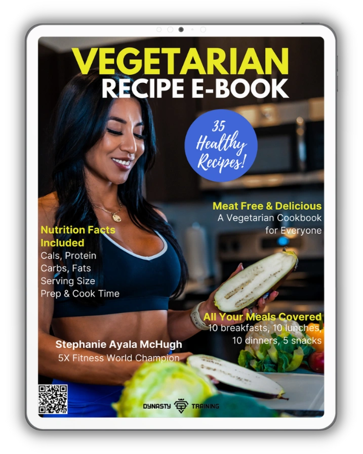 Vegetarian recipe e-book with Stephanie Ayala McHugh