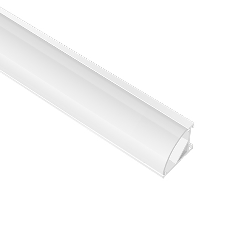 A sleek, metallic tube with a curved edge.