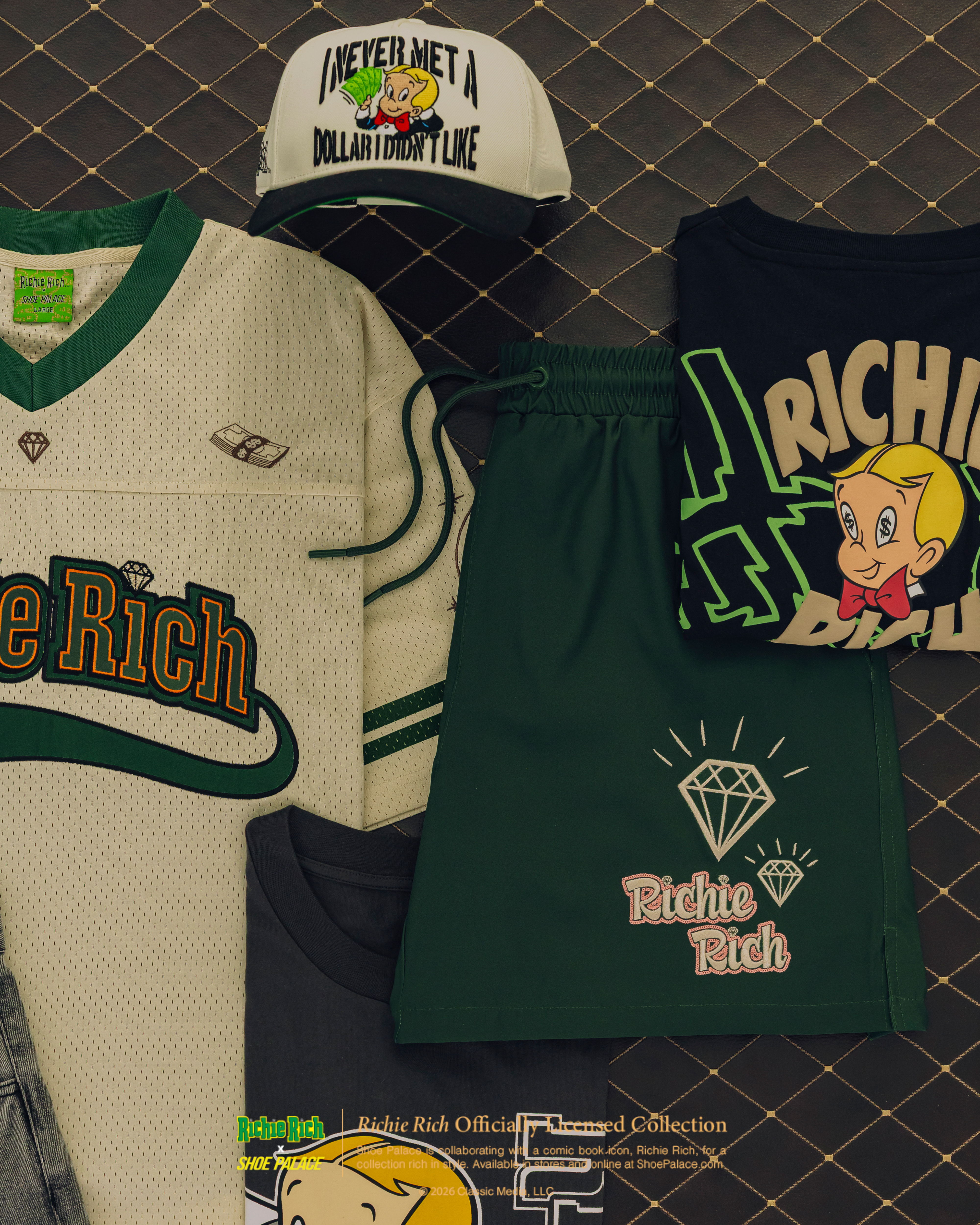 Clothing items featuring 