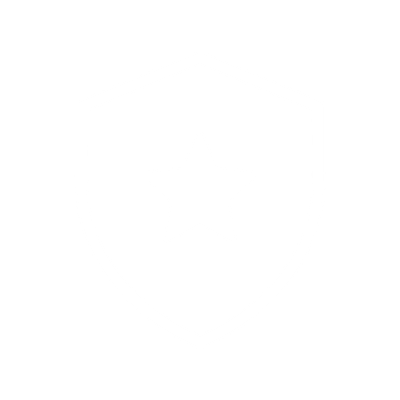 White shield with a star in the center on a black background.