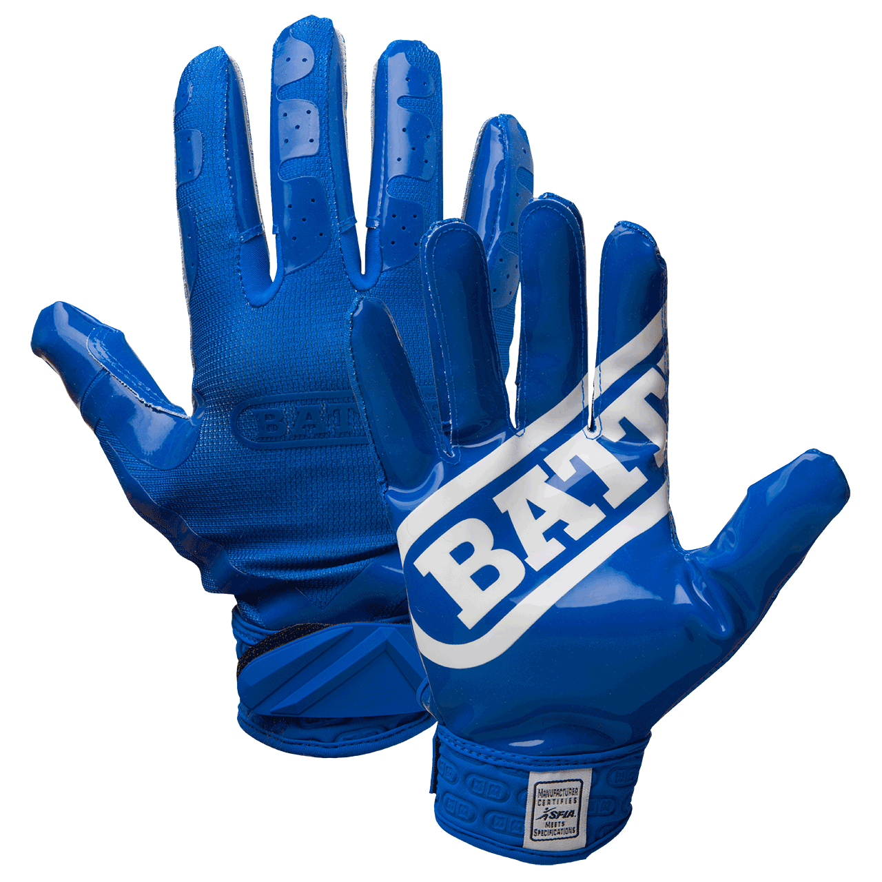 Blue Football Gloves