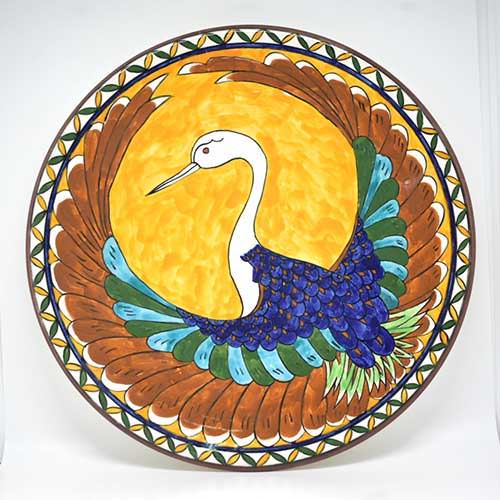 Large Armenian pottery plates - 13 inches
