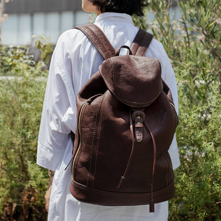 日本最大級の品揃え 土屋鞄 トーンオイルヌメ ソフトバックパック 革