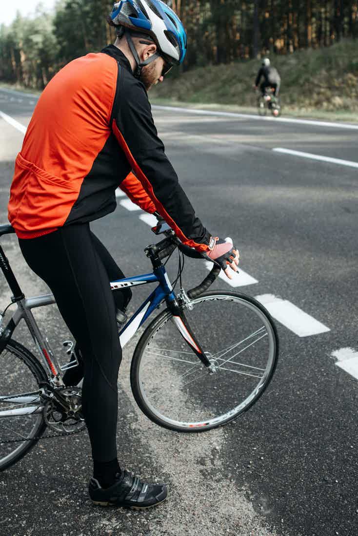 man on a bike 