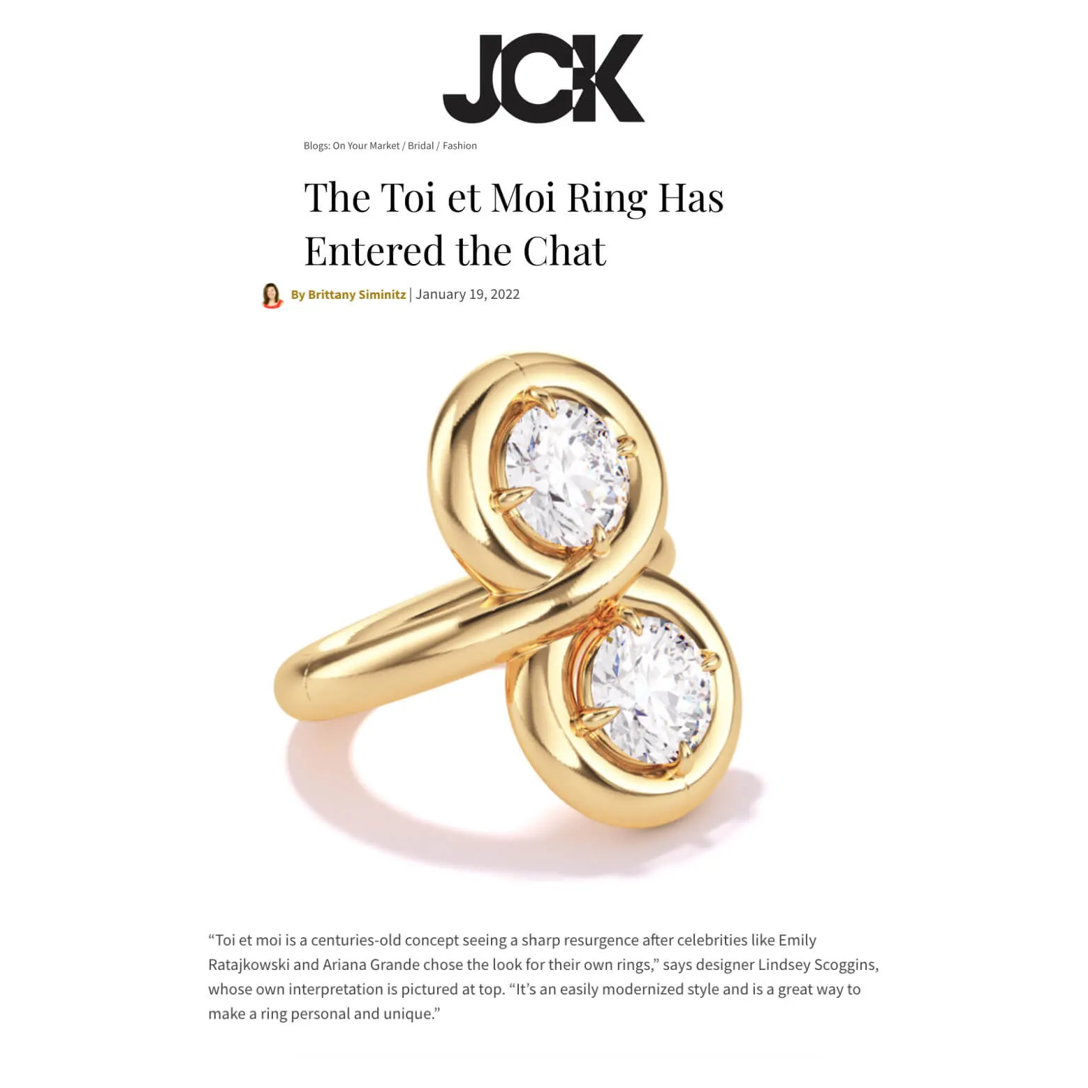 JCK x Lindsey Scoggins Studio