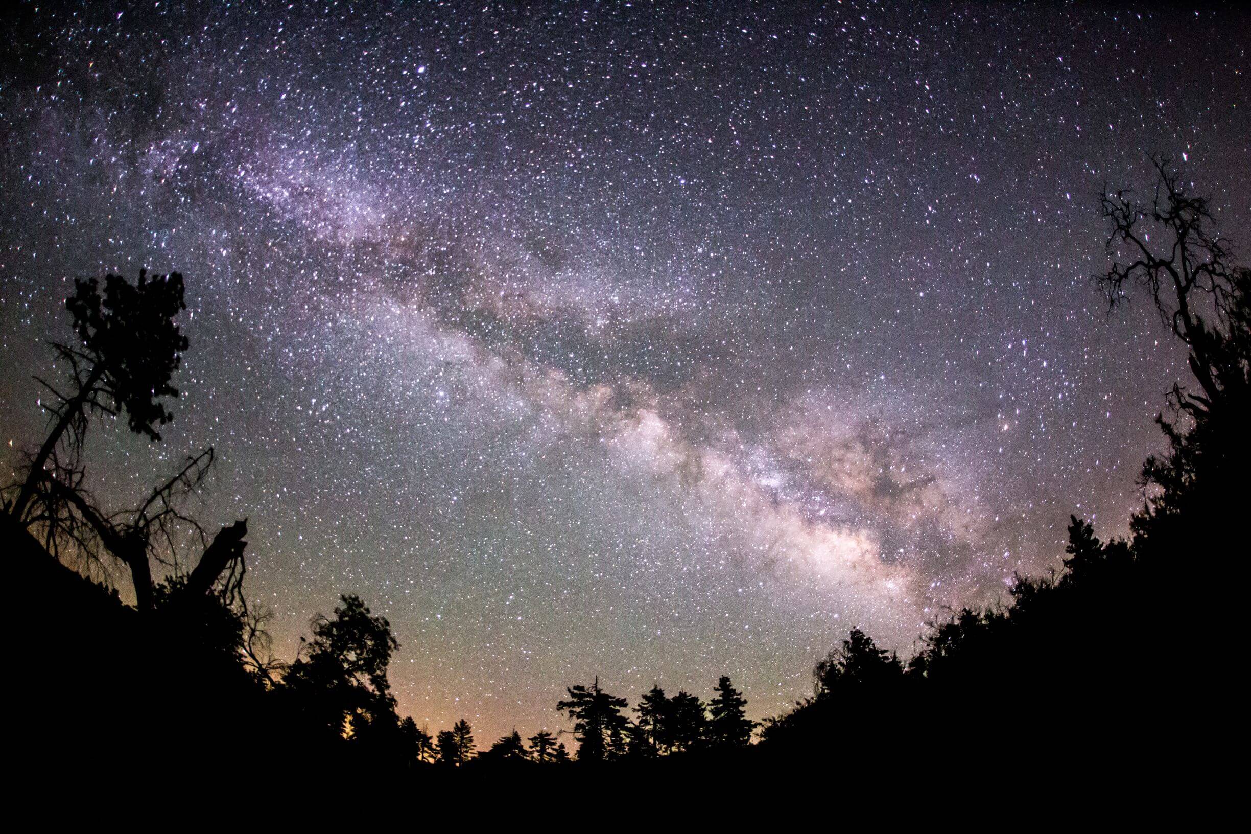 The "heavenly river" or Milky Way is visible during clear night skies