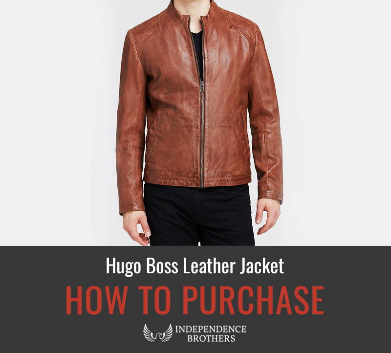 hugo boss leather jacket price