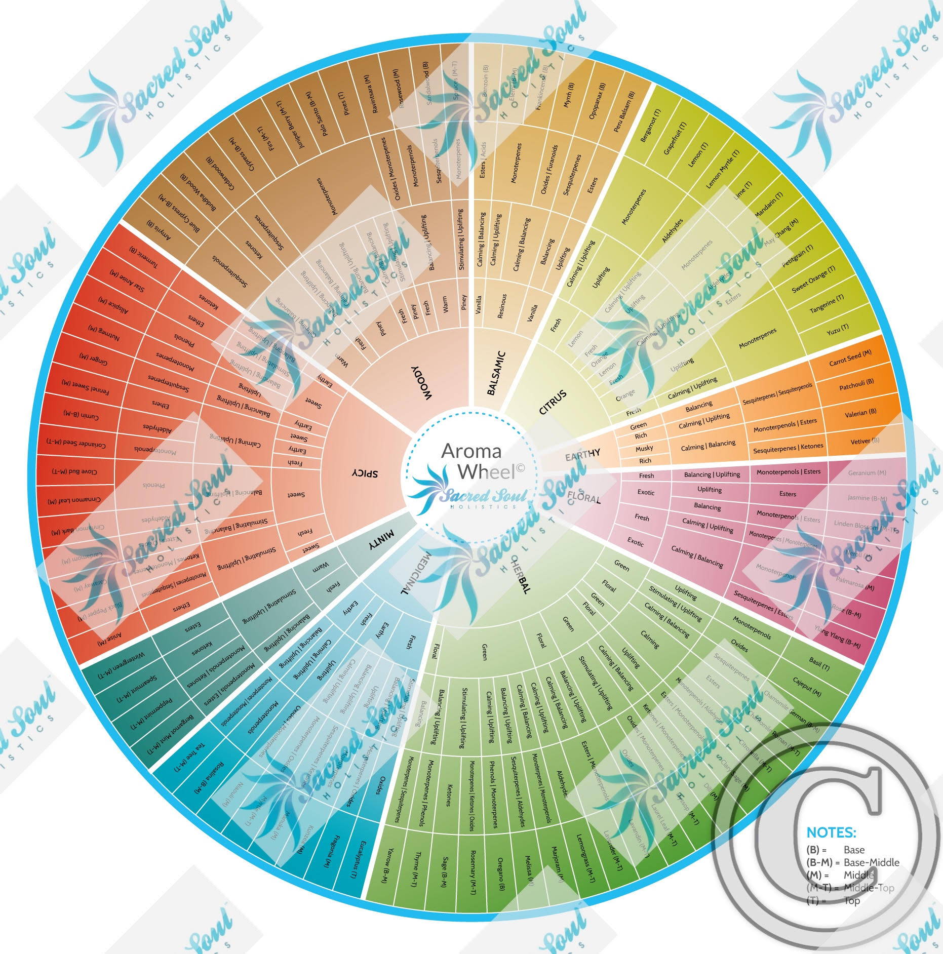 The Amazing Aroma Wheel For Essential Oils