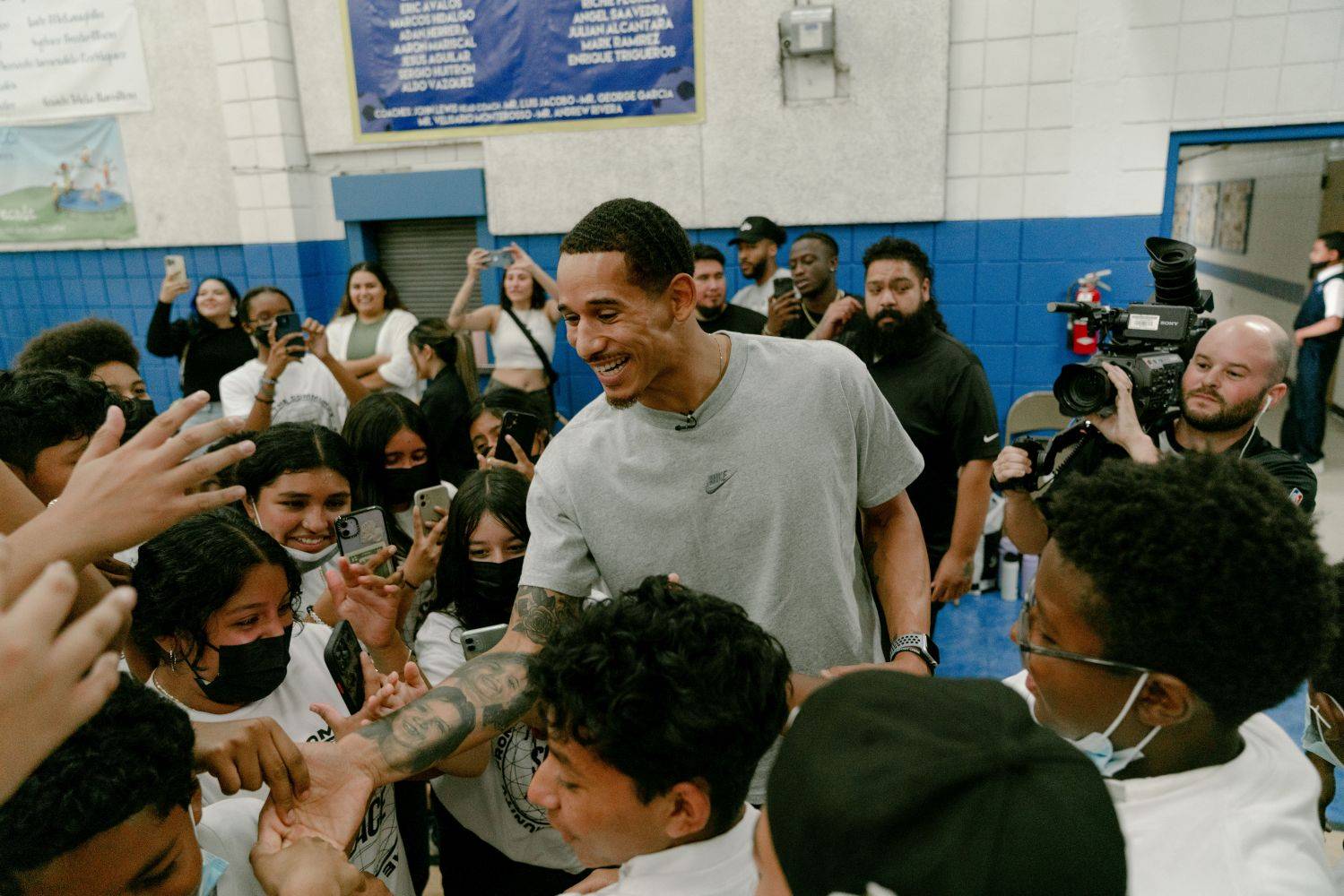 juan toscano laughing with kids