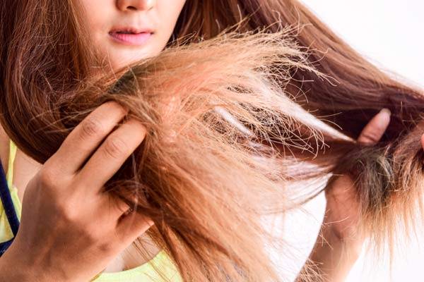 using a silk scrunchie can help dry hair