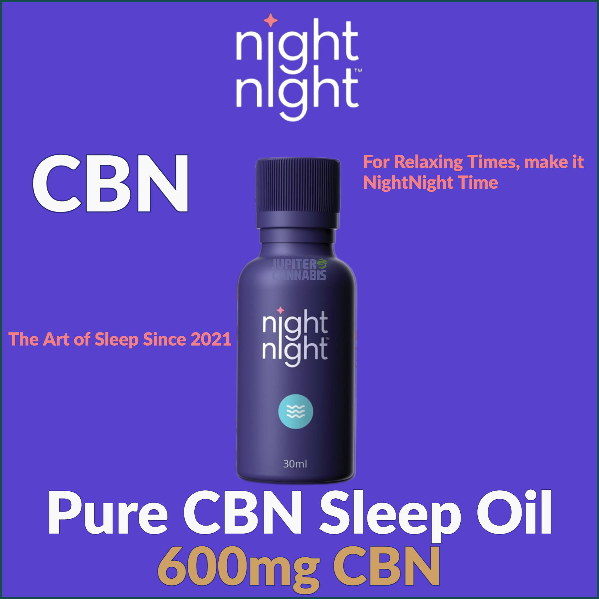 Pure CBN Sleep Oil by Purileaf | Jupiter Cannabis Winnipeg