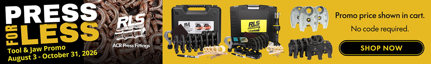 RLS Press for Less Promo 2026 - Shop discounted press tools and jaws