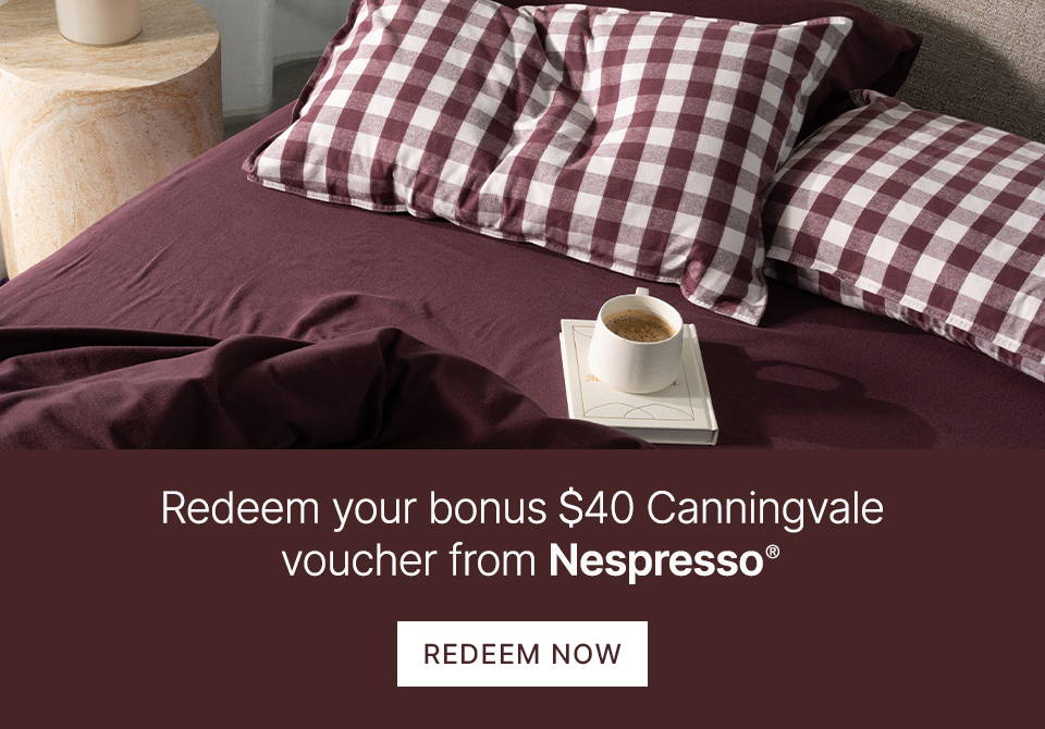 Redeem your bonus $40 Canningvale voucher from Nespresso