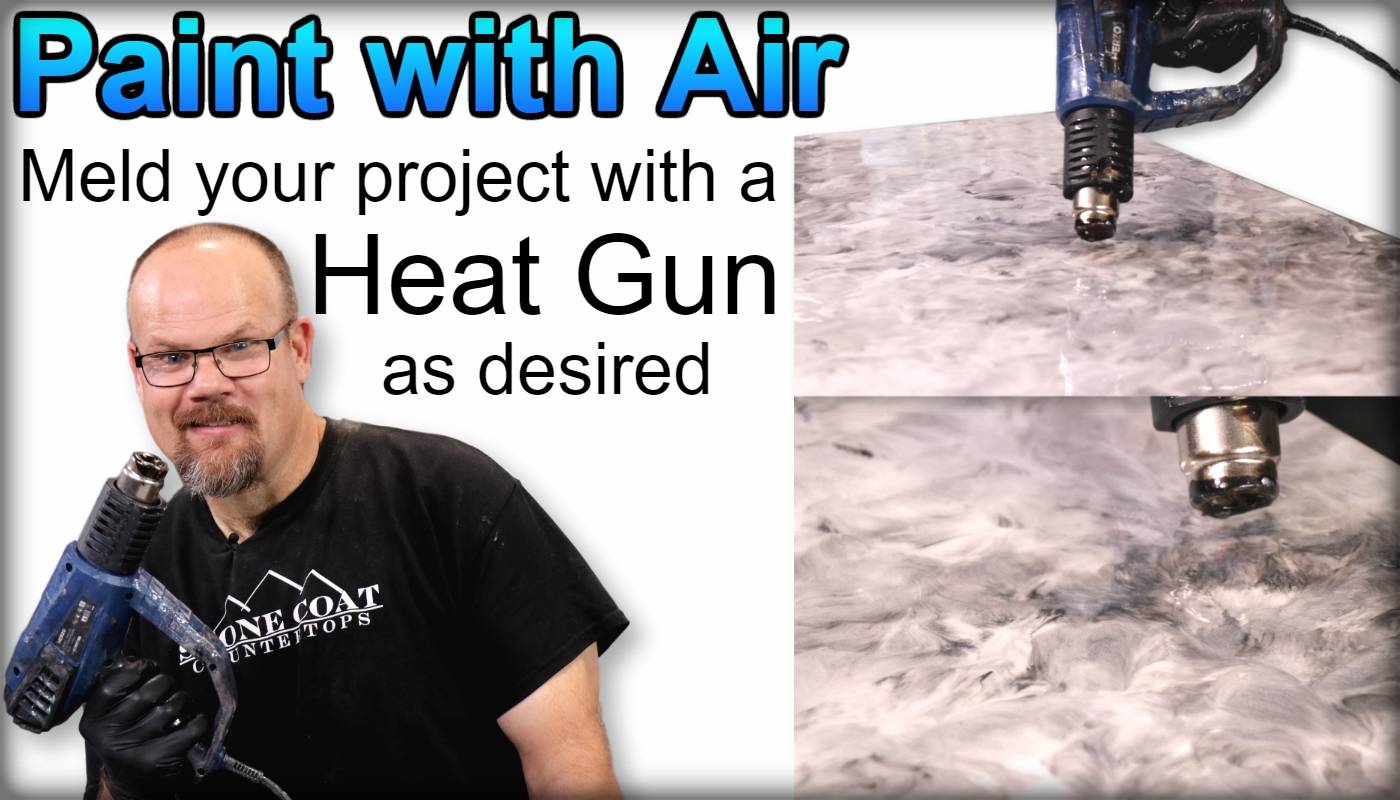 Paint with air and meld your project with a heat gun as desired.