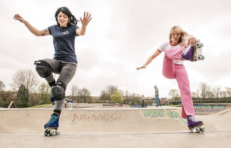 Mel and Len Skating Together