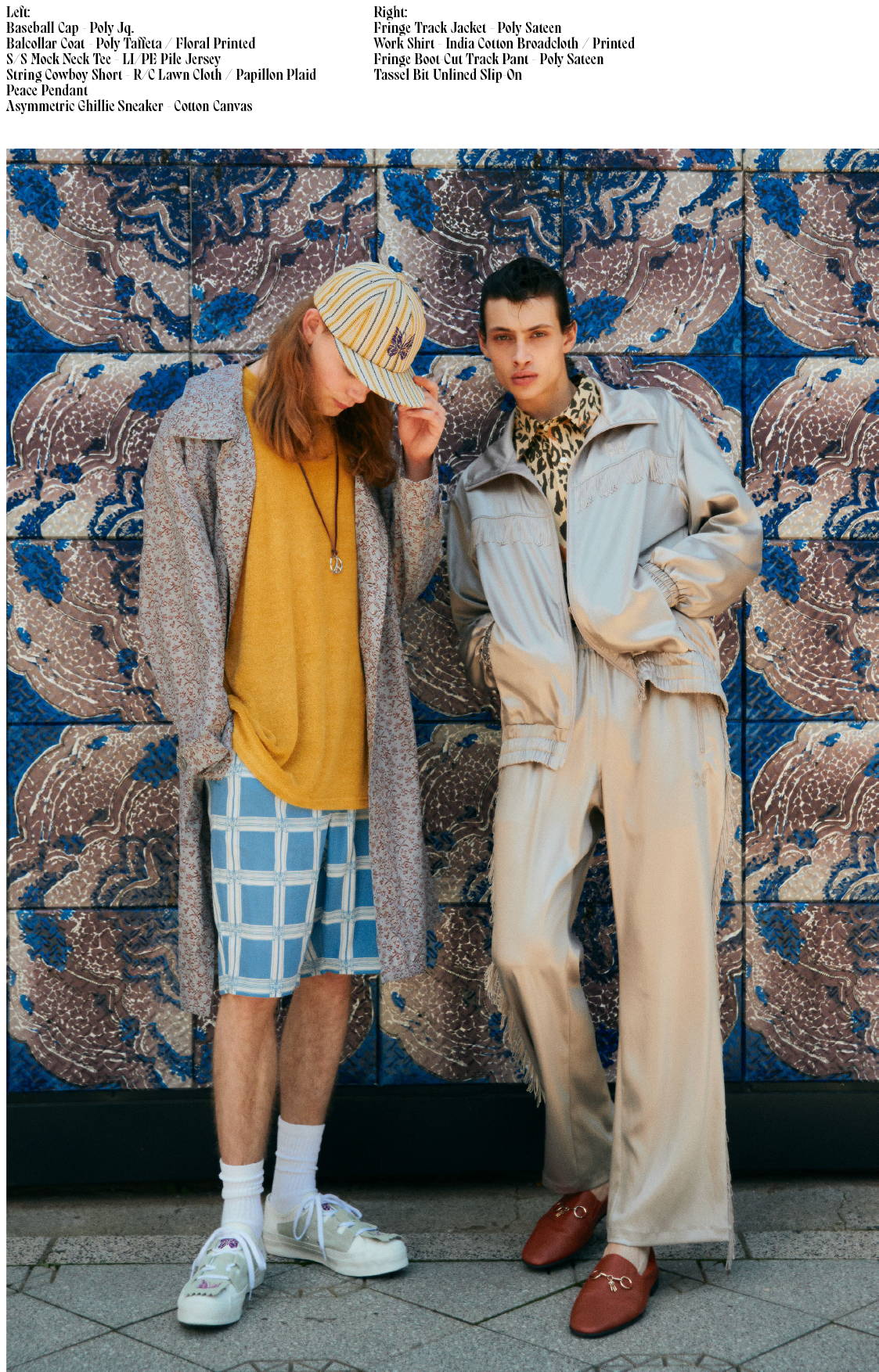 NEEDLES - SPRING SUMMER 2023 | Nepenthes New York NEEDLES - SPRING SUMMER 2023 | Nepenthes New York