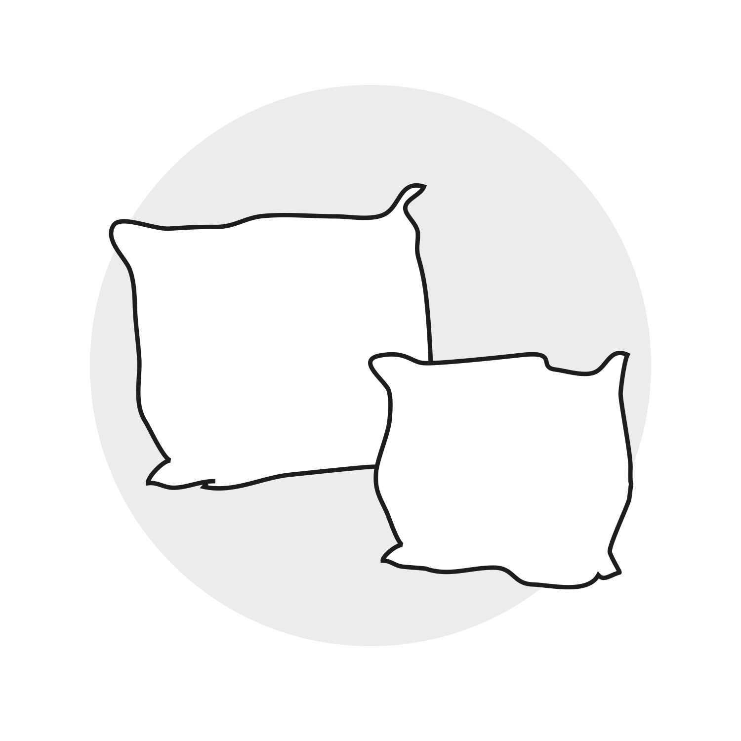 Free scatter cushions logo with two hand drawn cushions