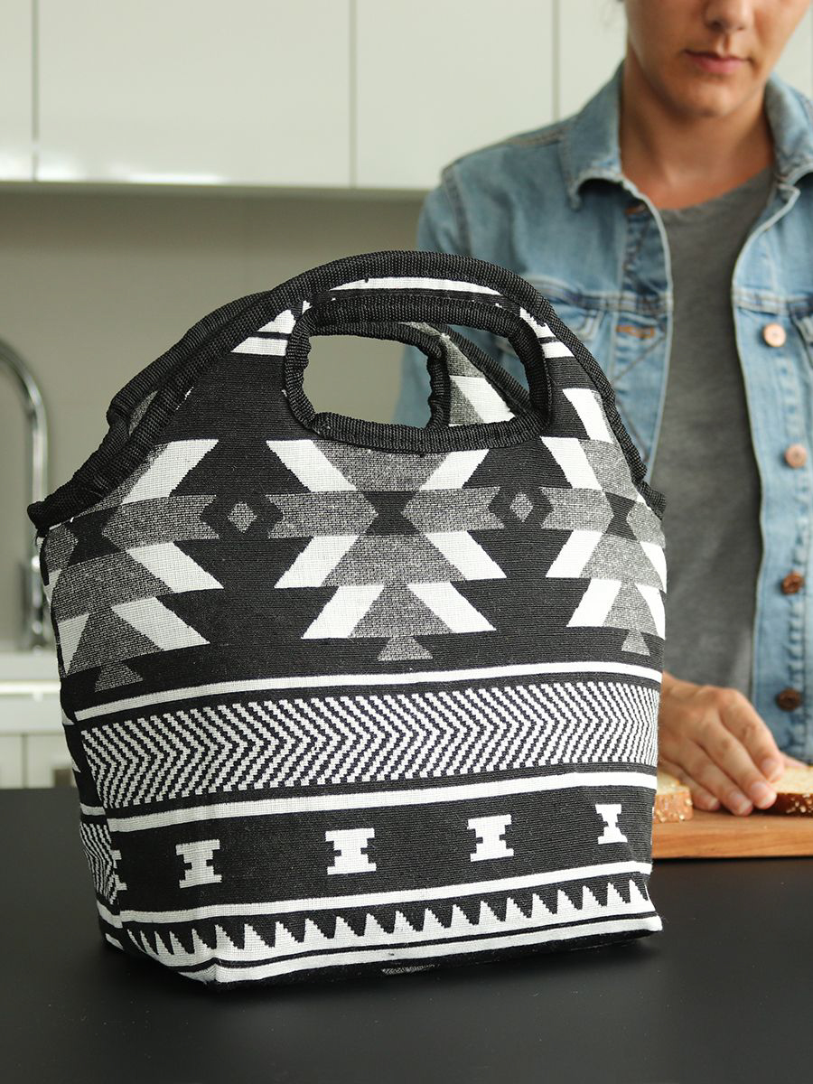 Visions of Our Ancestors Insulated Bag by Leila Stogan, Coast Salish, Musqueam