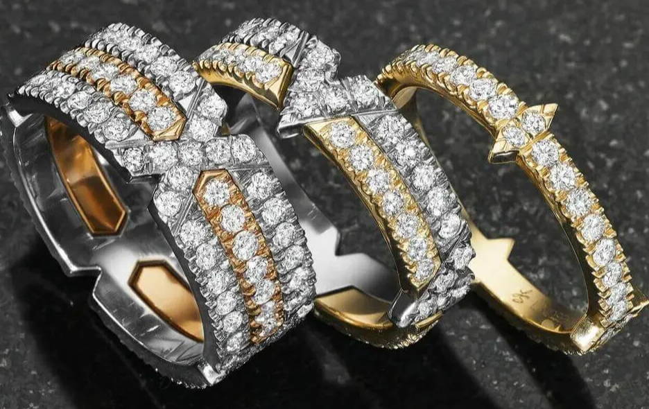 Time Collection pave bands