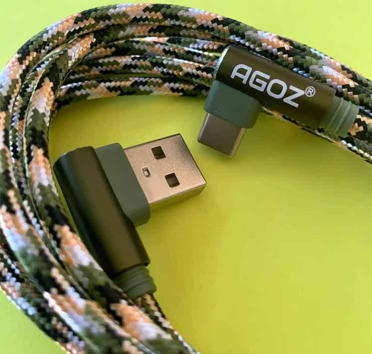 Camo 90 Degree Cable USB-C Charger for Motorola | G9 Power/Plus