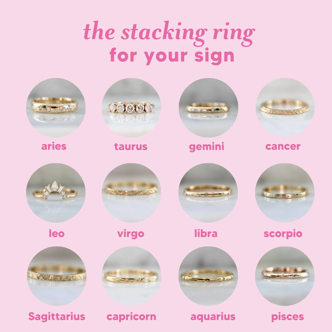 the stacking ring for your zodiac sign