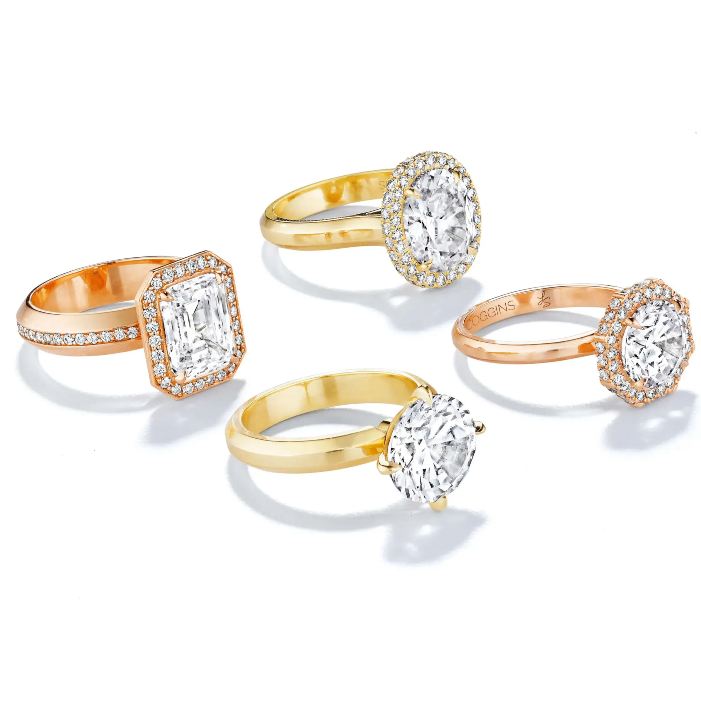 three phases collection classic engagement rings
