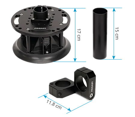 Proaim Action-King 8” Suction Mount Car Camera Rigging System | ø42mm