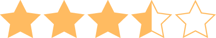 3 and a half stars out of 5!