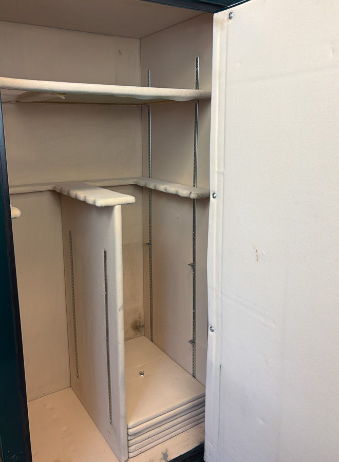 Winchester gun safe exterior with sale price tag on door - SES spring cleaning sale