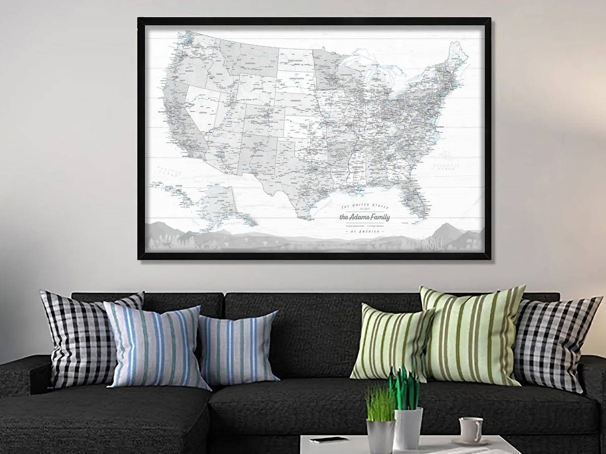 USA highway map