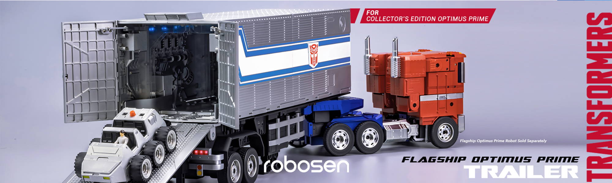 Transformers Optimus Prime Trailer with Roller – – Hasbro