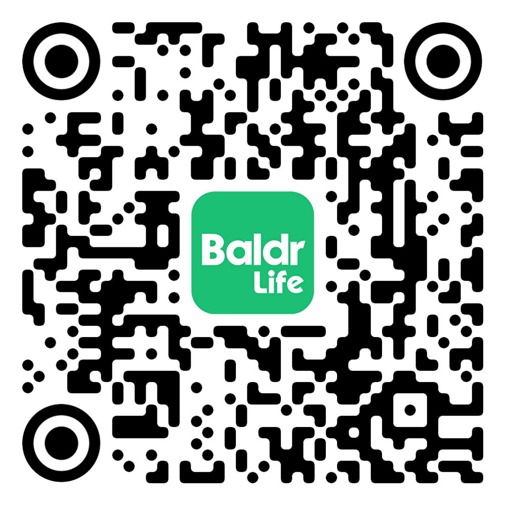 QR code for Baldr Life.