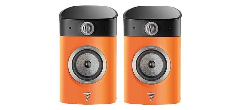 Focal Sopra No. 1 speakers in orange