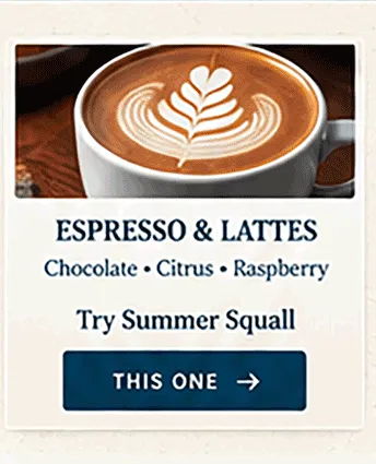 Espresso and Lattes