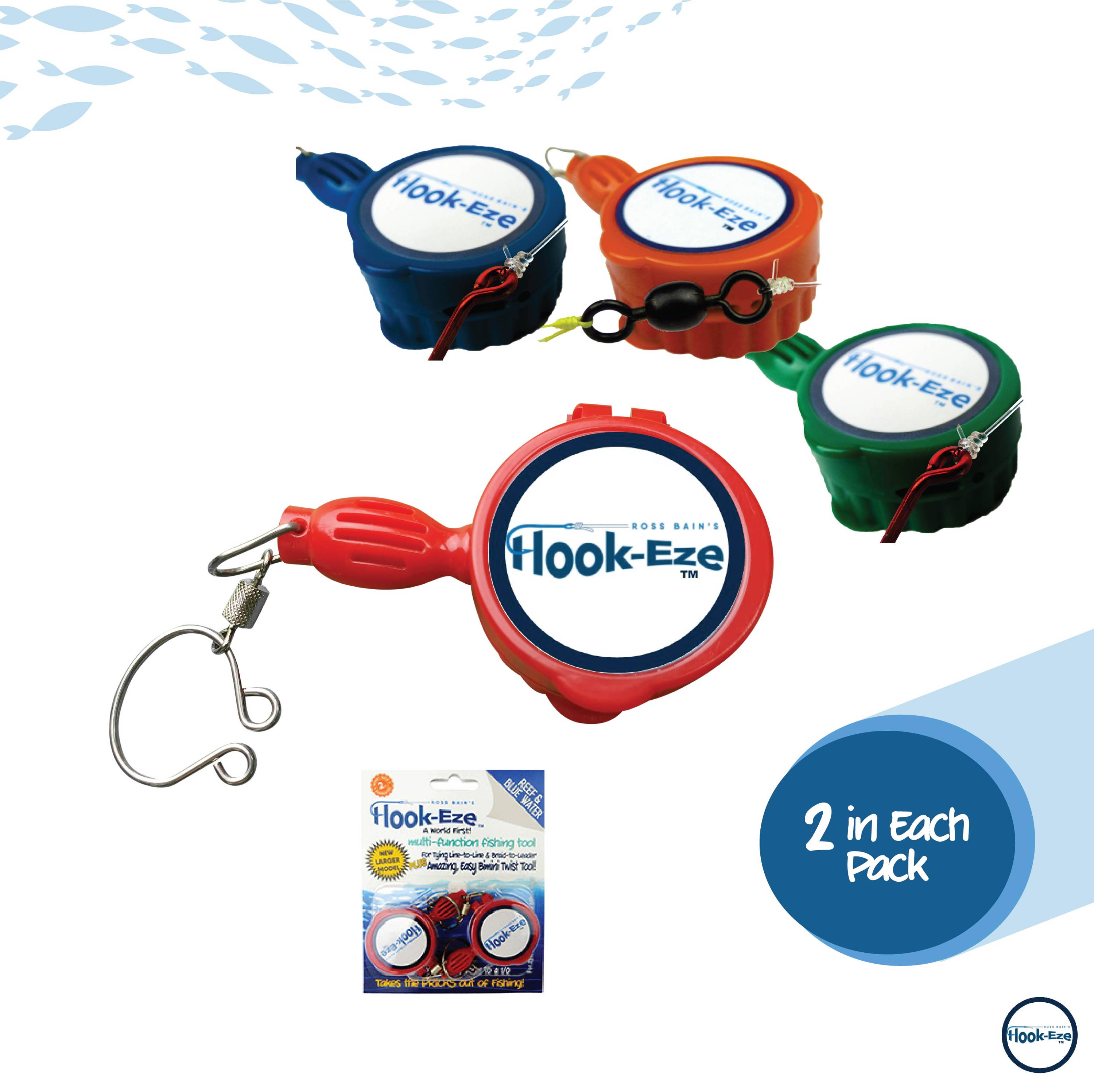Hook-Eze 3x Large Knot Tying Tool Cover 6 Fishing Rods – Hook-Eze