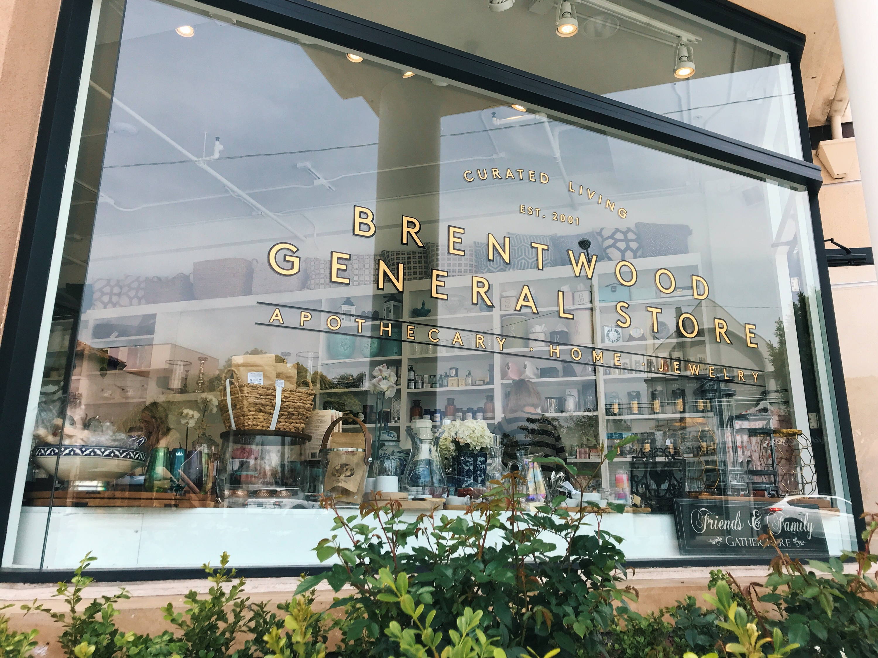 Brentwood General Store Exterior Window Signage