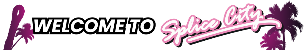 Welcome to Splice City logo in vibrant colors.