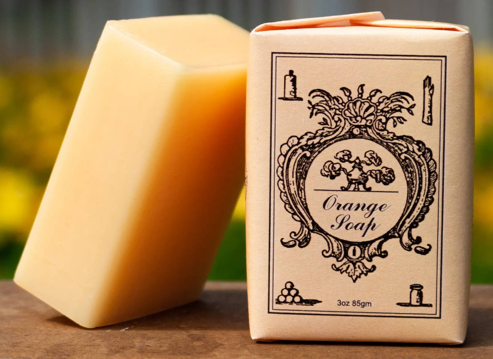 Picture of Orange scented small bar historic soap